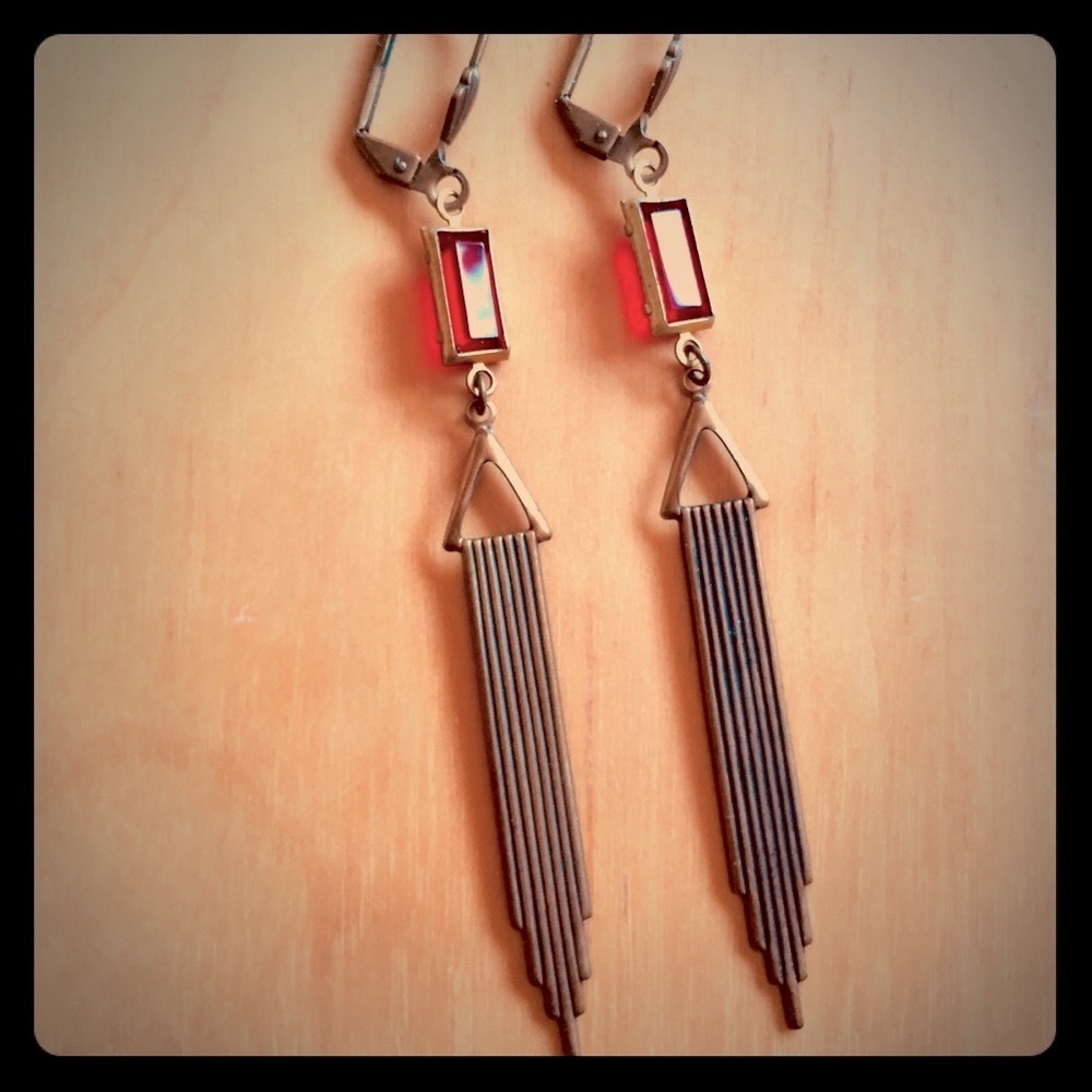 Deco style earrings